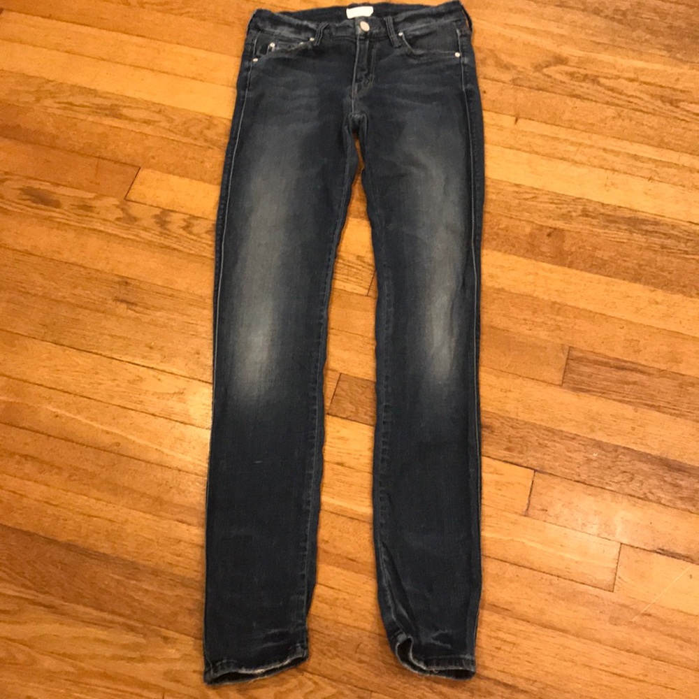 MOTHER dark wash skinny jeans